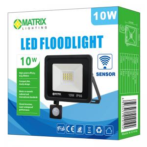 LED flood light with MOTION SENSOR 10W