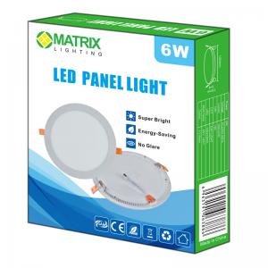 MATRIX LED  Panel 6W Round Flush Mount Daylight 